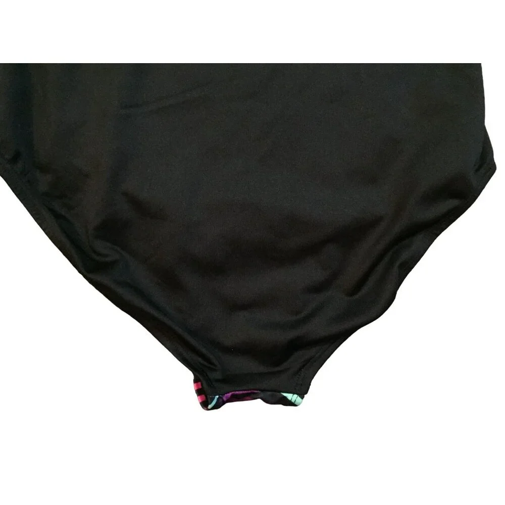 Justice Active Leotard Girls 16 Used Colorful Sleeveless